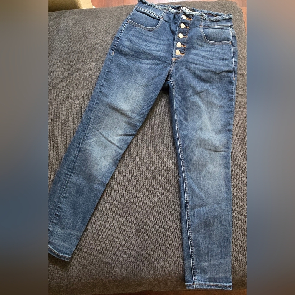 Express High Rise Ankle Skinny Jeans